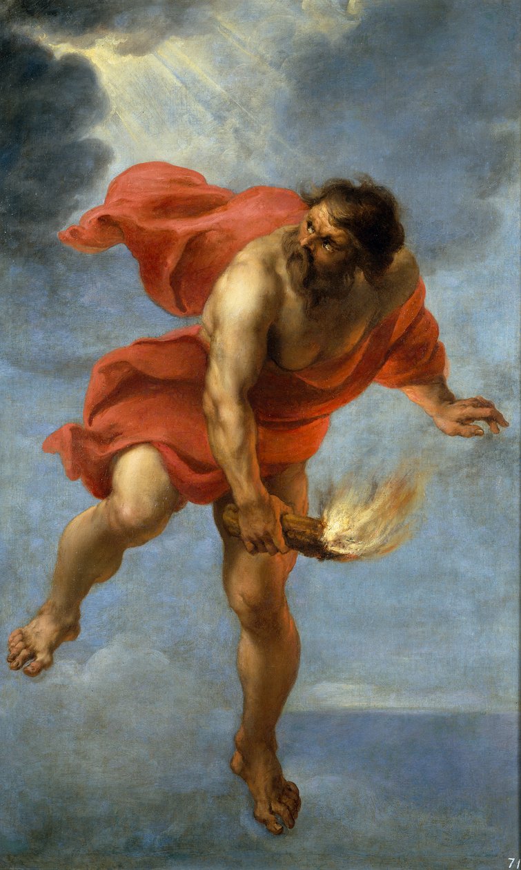 Prometheus draagt vuur, 1637 door Jan Cossiers