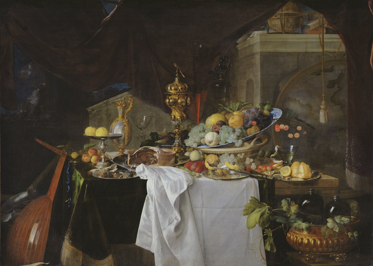Stilleven, 1640 door Jan Davidsz de Heem