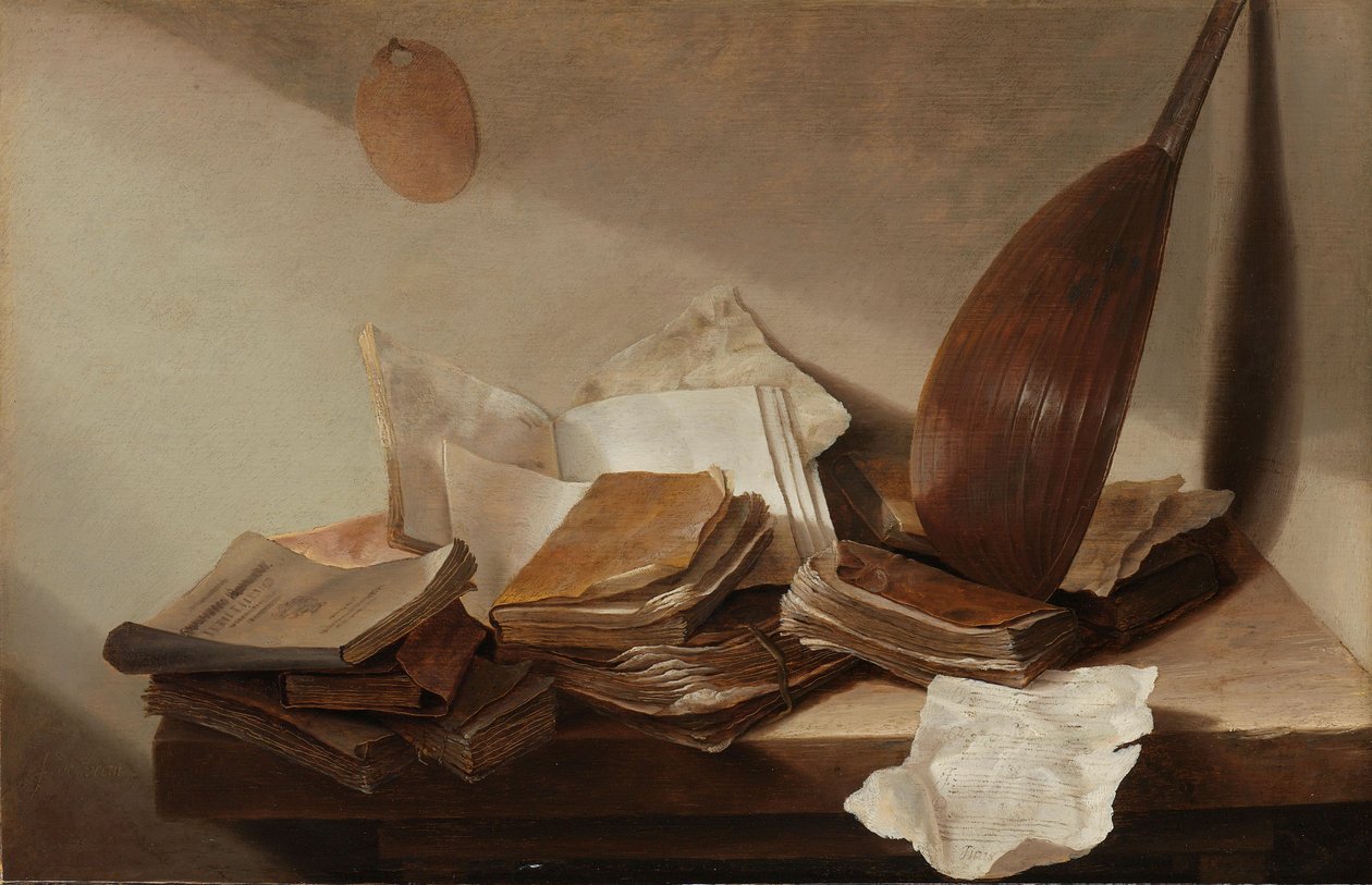 Stilleven met Boeken, 1625-30 door Jan Davidsz de Heem