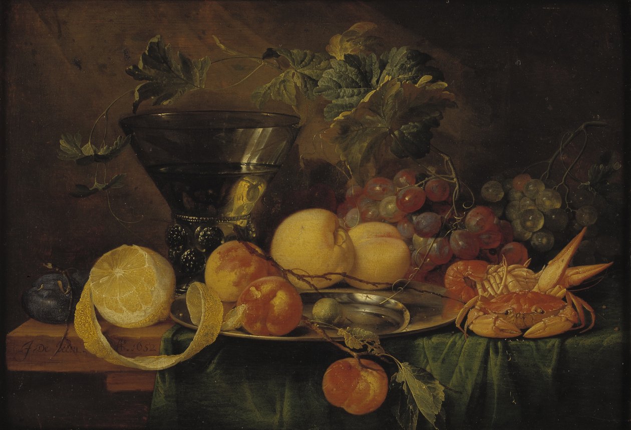Stilleven met een Roemer door Jan Davidsz de Heem
