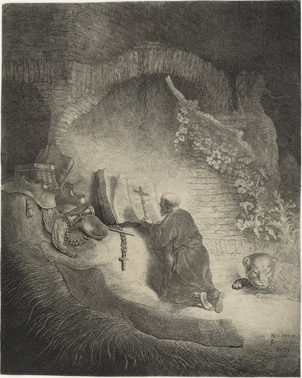 Sint Hiëronymus door Jan Georg van Vliet