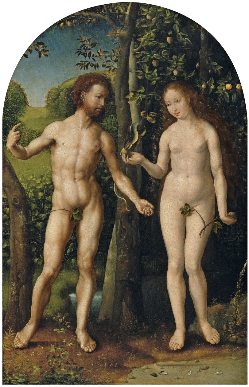 Adam en Eva door Jan Gossaert