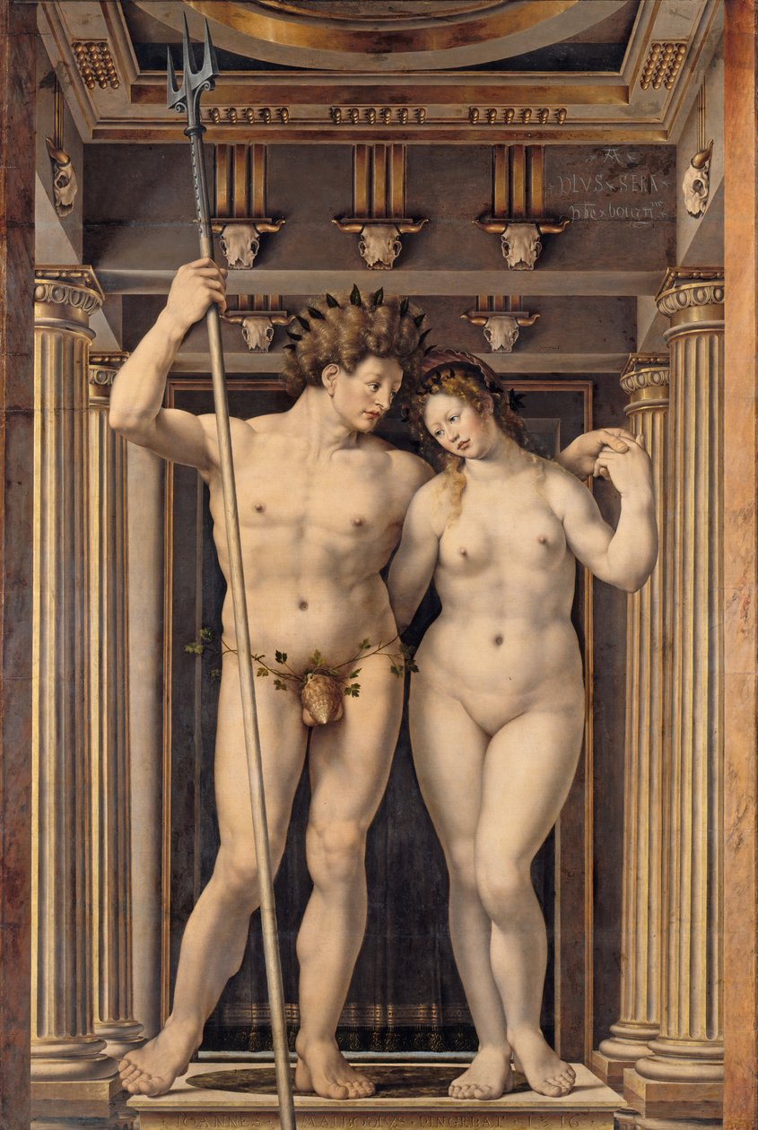 Duits: Neptunus en Amphitrite Neptunus en Amphitrite door Jan Gossaert