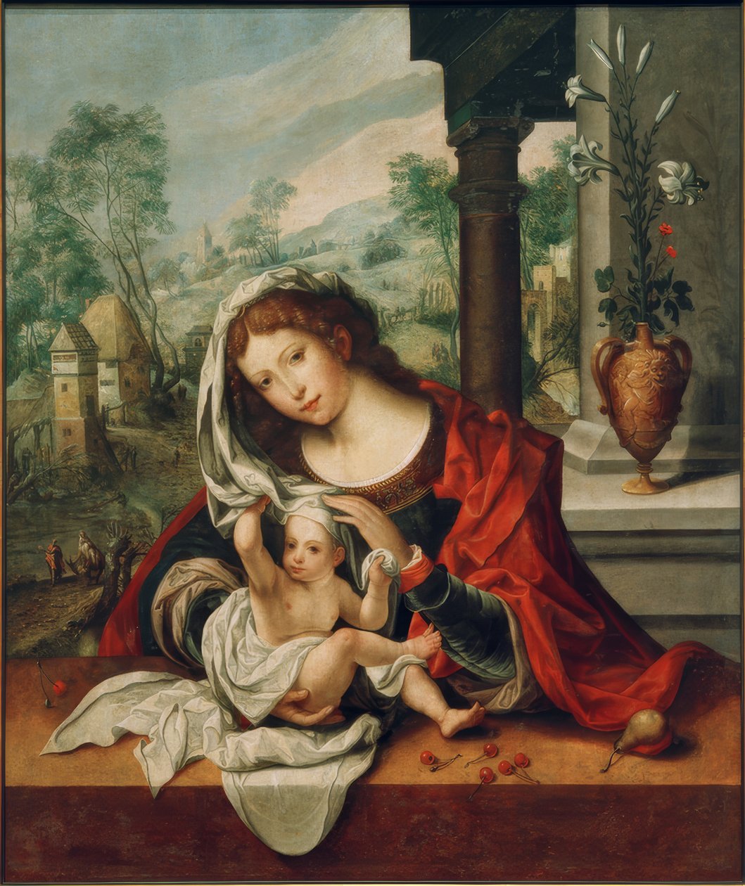 Madonna met de Sluier door Jan Gossaert