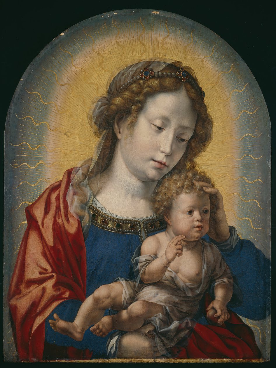 Maagd en kind, ca. 1520 door Jan Gossaert