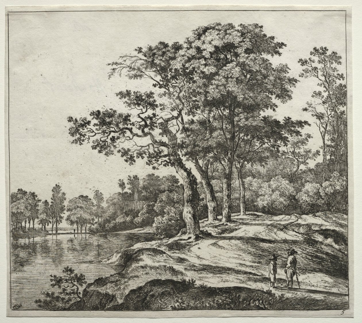 De vier bomen door Jan Hackaert
