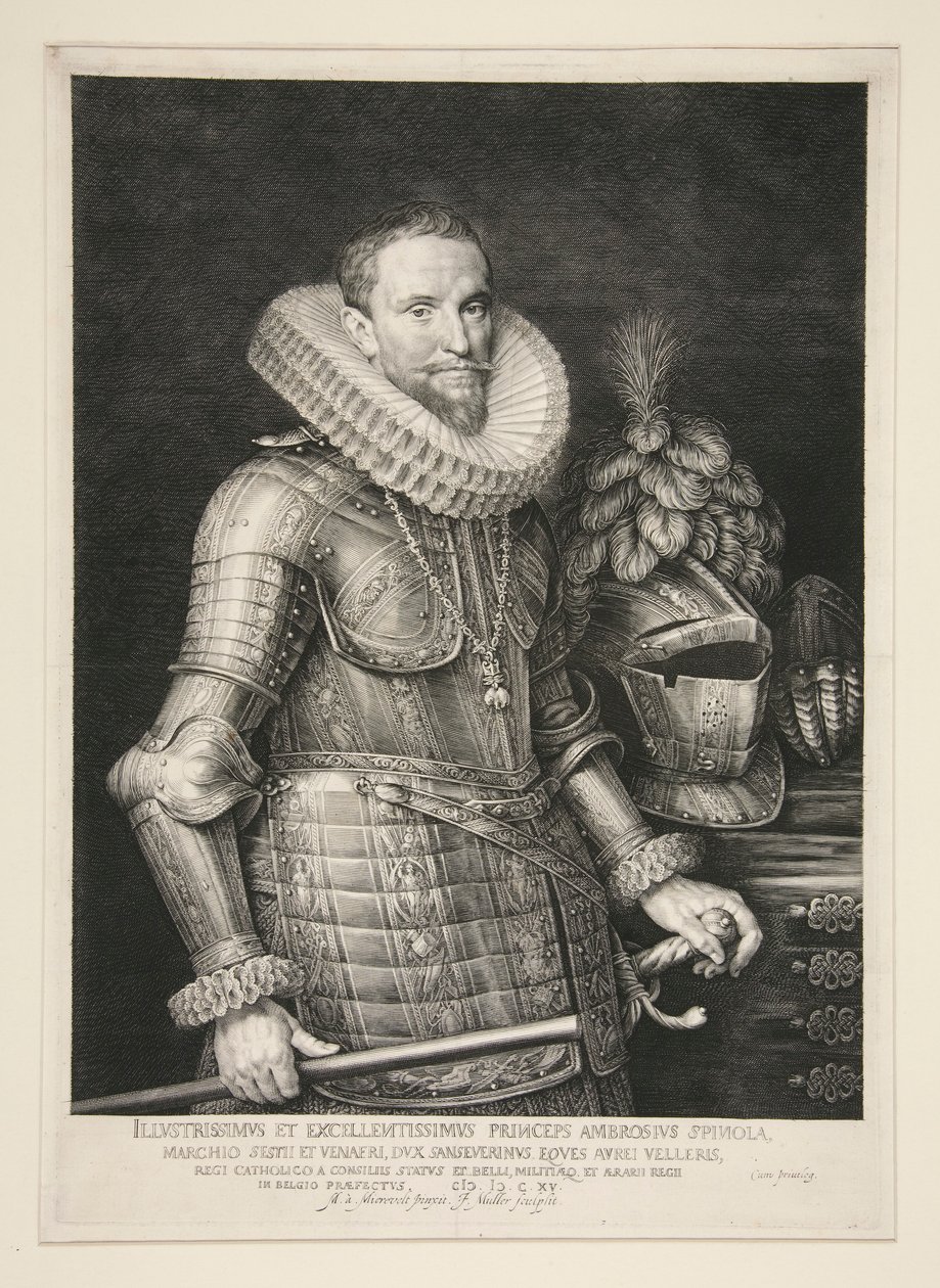 Ambrogio, Markies van Spinola (1569-1630) door Jan Harmensz. Muller