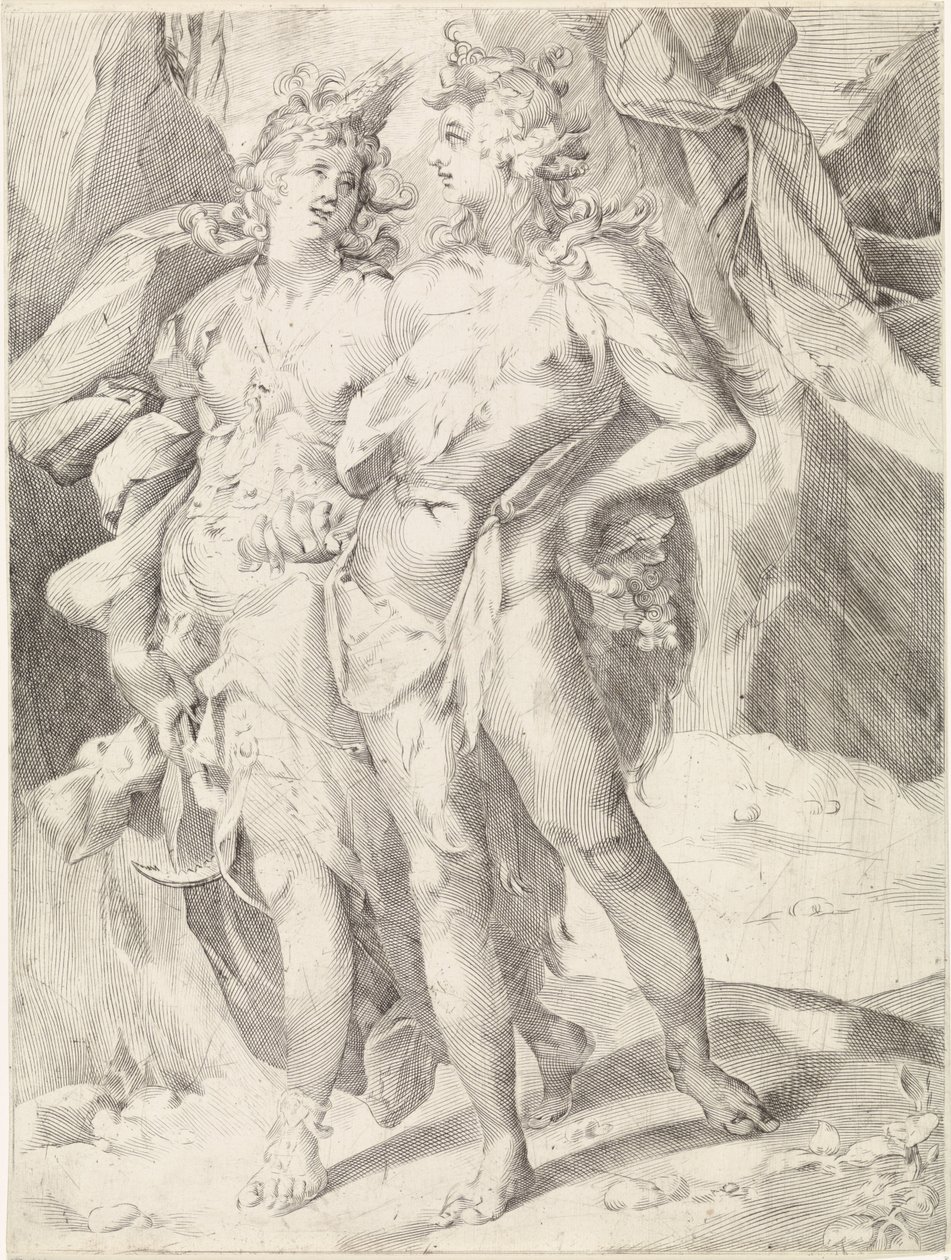 Ceres en Bacchus door Jan Harmensz. Muller