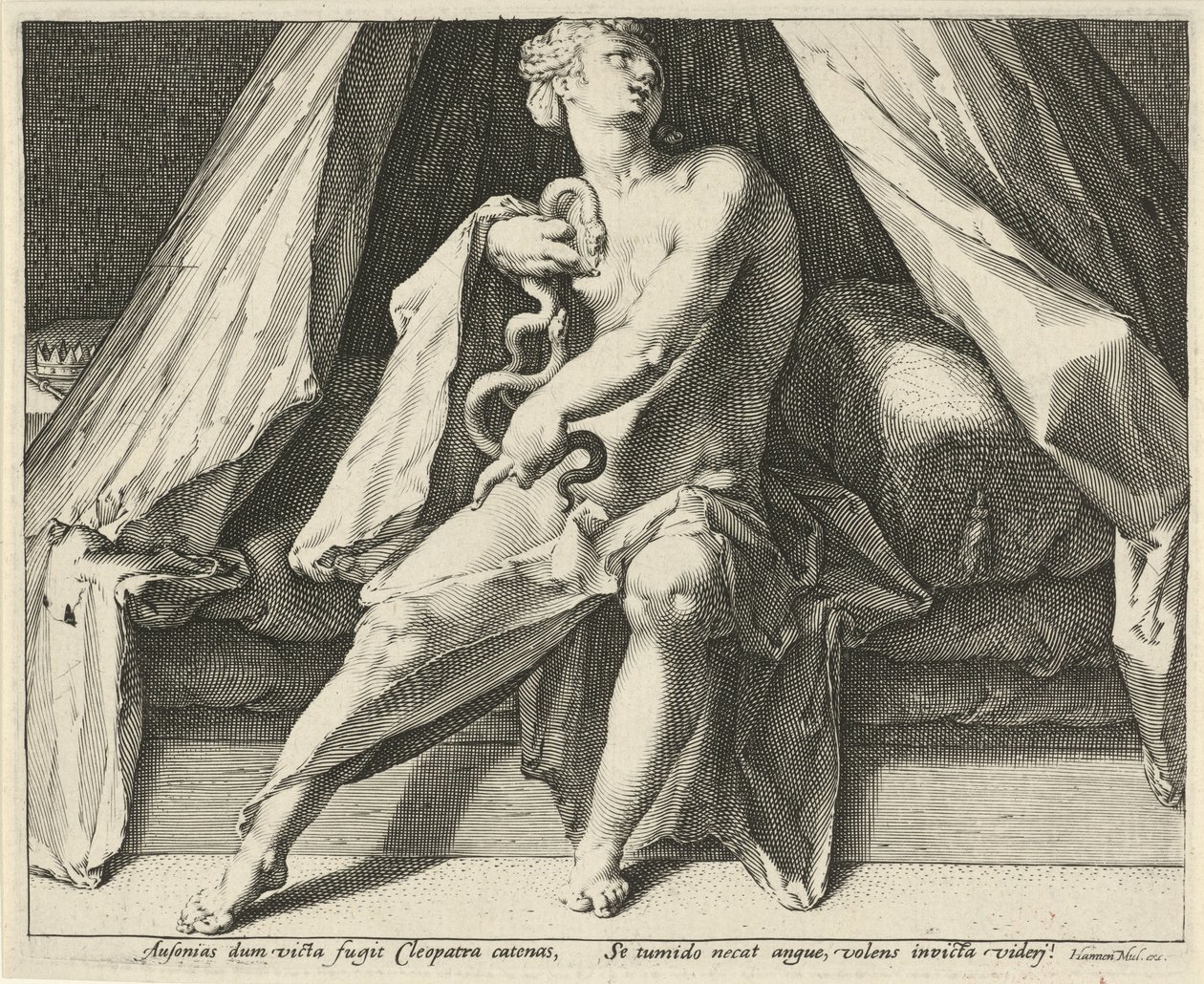 Dood van Cleopatra door Jan Harmensz. Muller