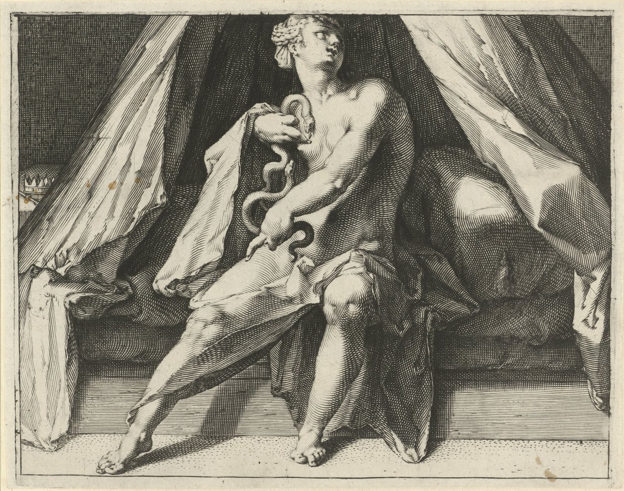 Dood van Cleopatra door Jan Harmensz. Muller