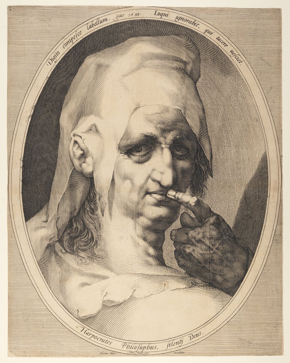 Harpocraten door Jan Harmensz. Muller