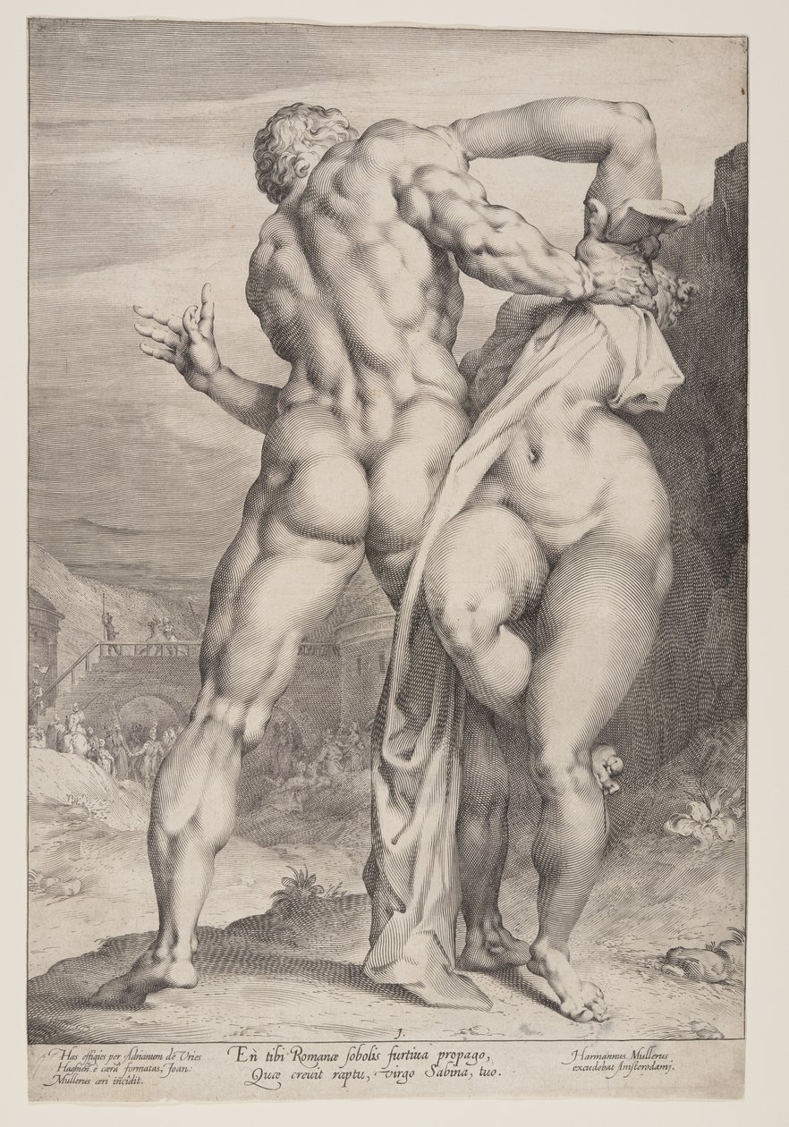 De ontvoering van een Sabijnse vrouw door Jan Harmensz. Muller