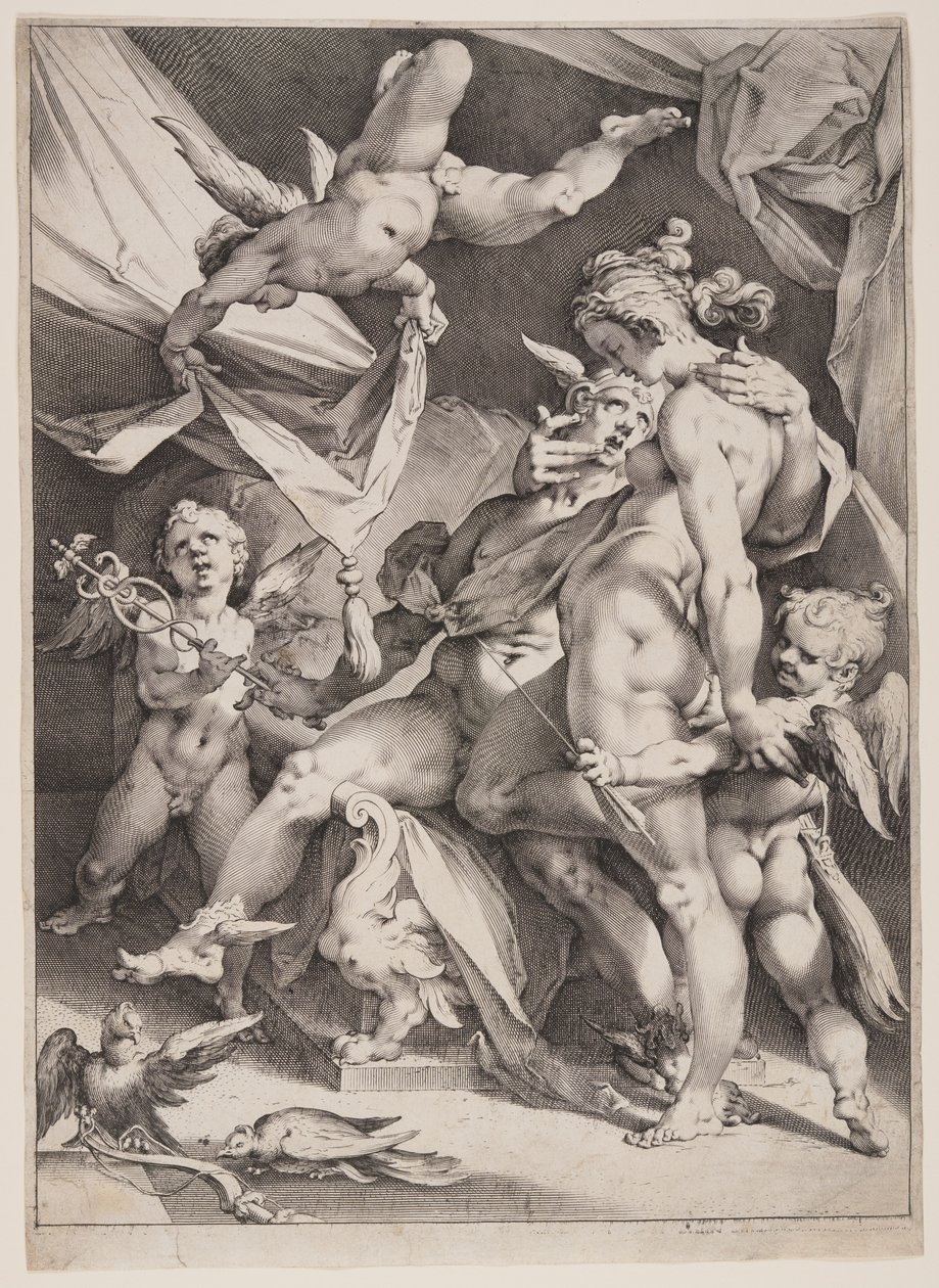 Venus en Mercurius door Jan Harmensz. Muller