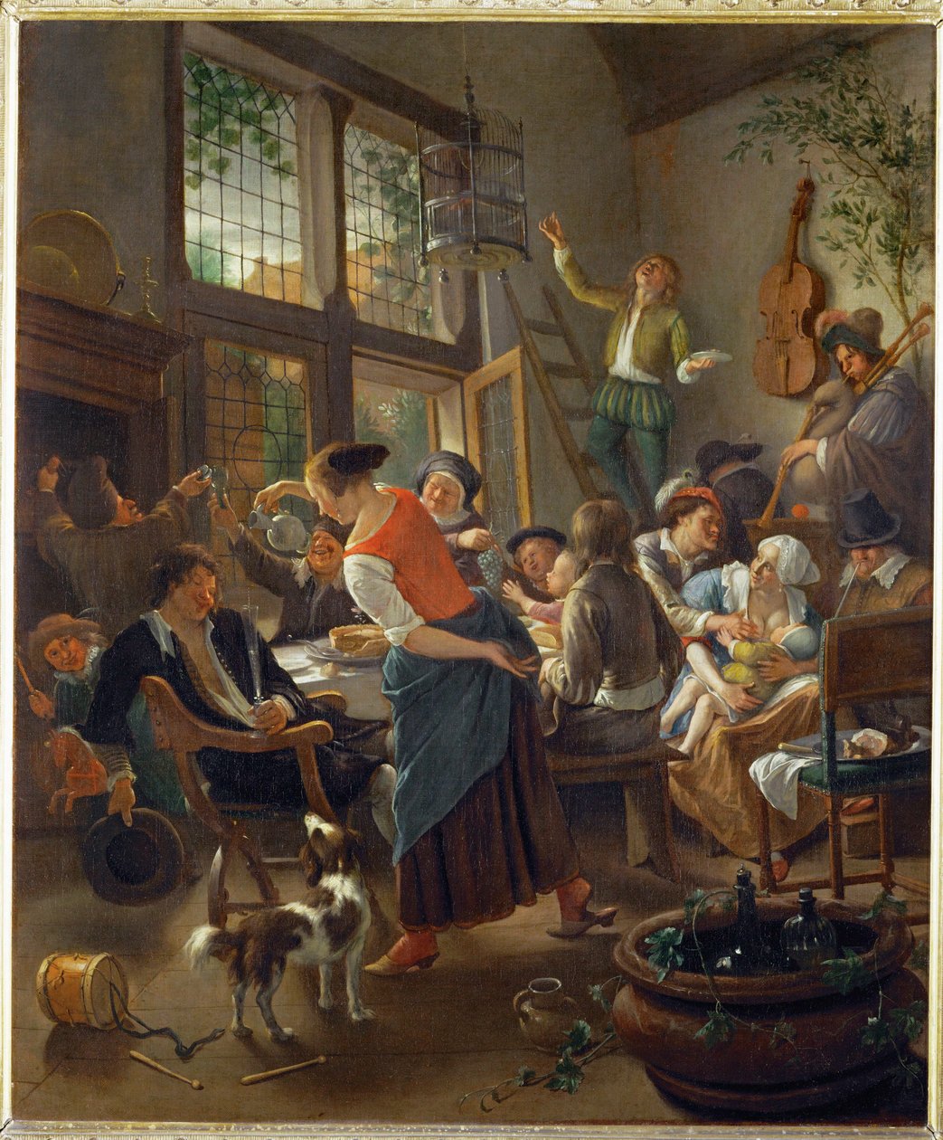 Een familiediner ... door Jan Havicksz. Steen