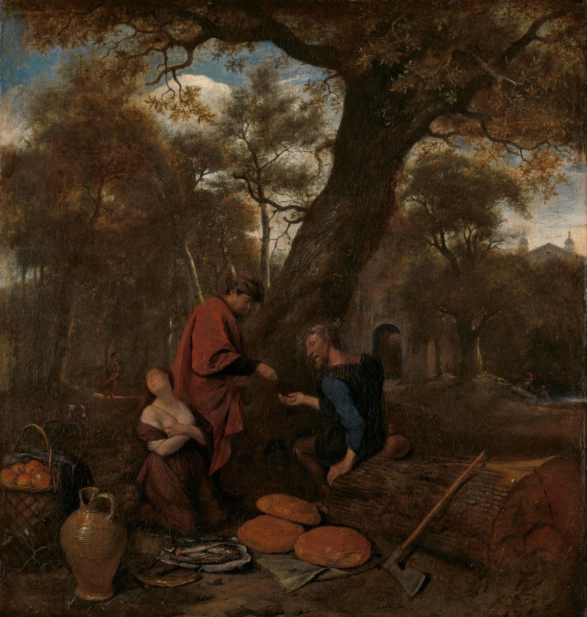 Erysichthon die zijn dochter verkoopt door Jan Havicksz. Steen