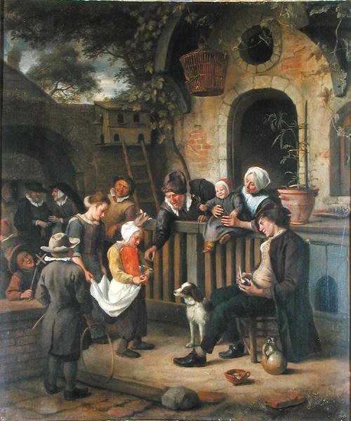 De Kleine Idioot door Jan Havicksz. Steen