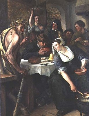De Sater en de Boer door Jan Havicksz. Steen