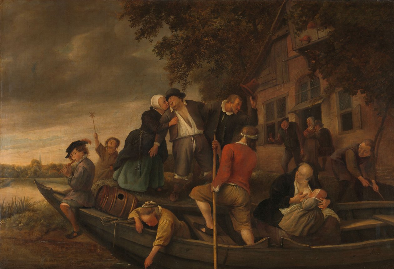 De vrolijke thuiskomst door Jan Havicksz. Steen