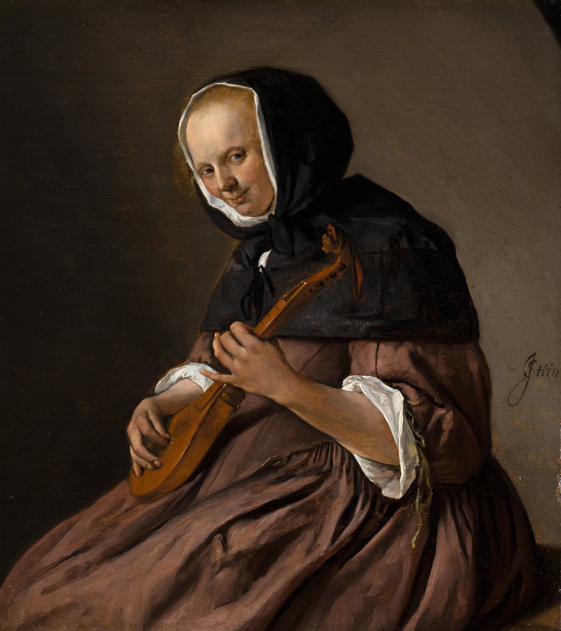 Vrouw die de cittern speelt, ca. 1662 door Jan Havicksz. Steen