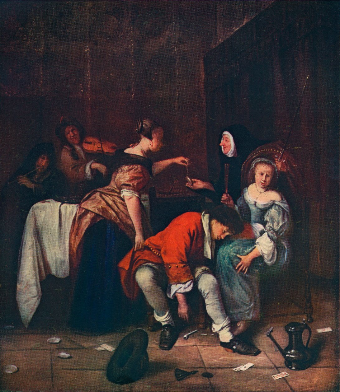 Slechte Gezelschap, ca. 1665 door Jan Havickszoon Steen