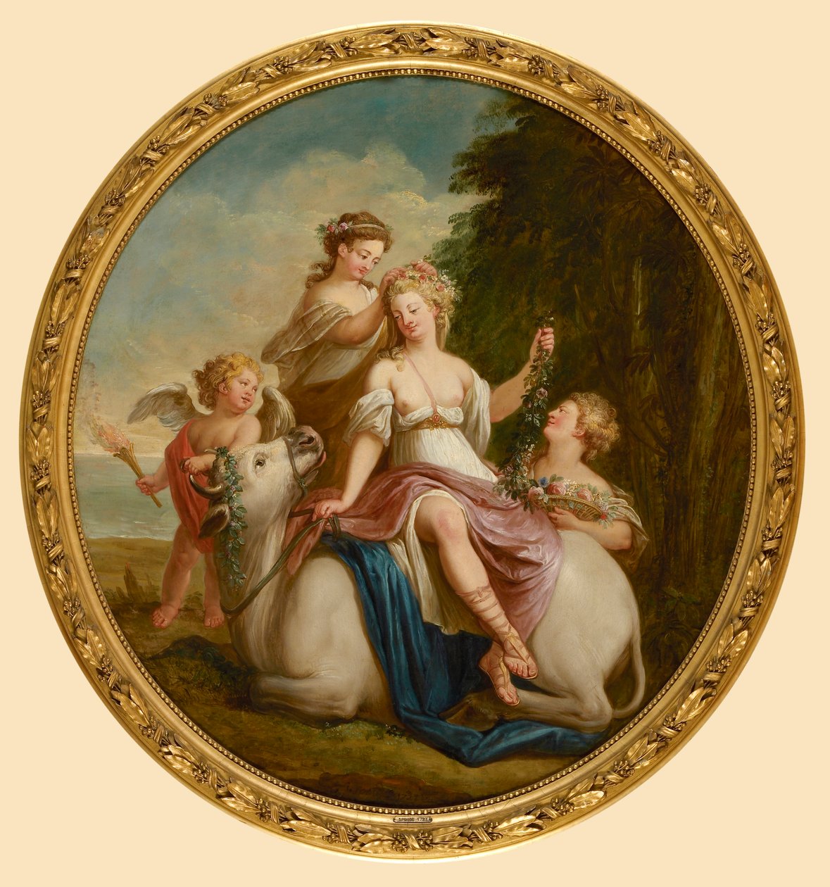 De Verkrachting van Europa, 1723 door Jan Jakob Spoede