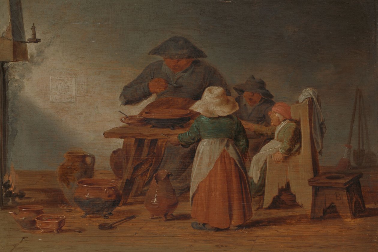 Boerenmaaltijd door Jan Jansz Buesem (attributed to)