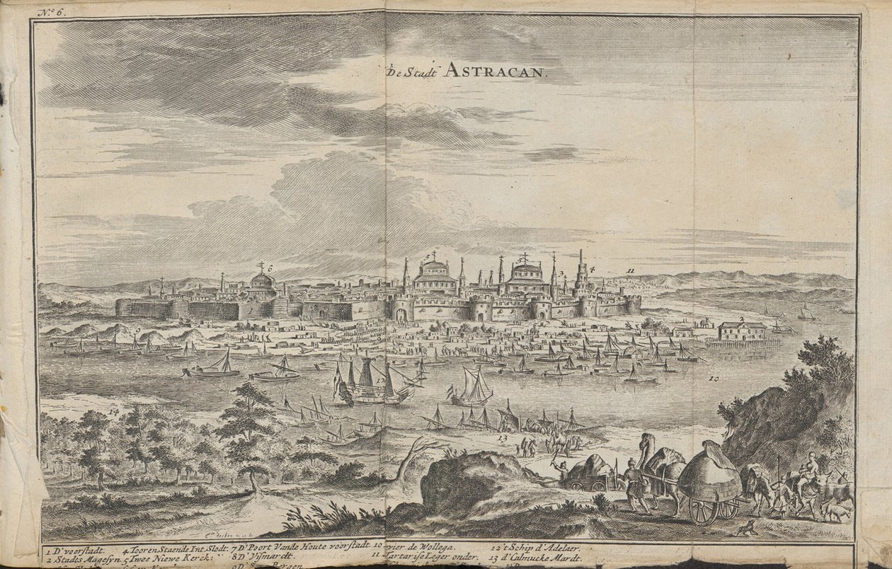 Astrakhan Uit: Drie aanmerkelyke reizen door Jan Jansz. Struys