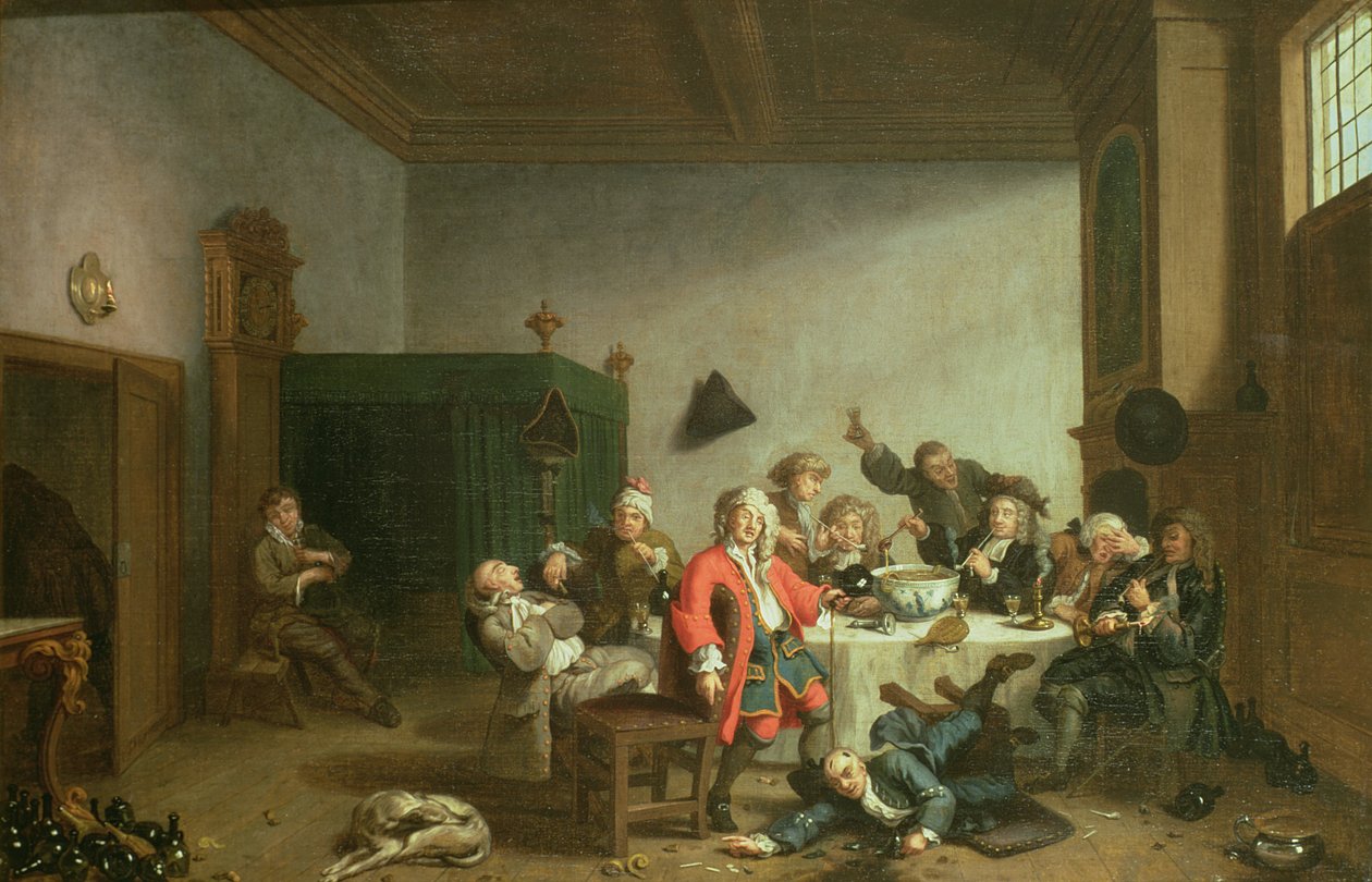 Een vrolijk gezelschap door Jan Josef the Younger Horemans