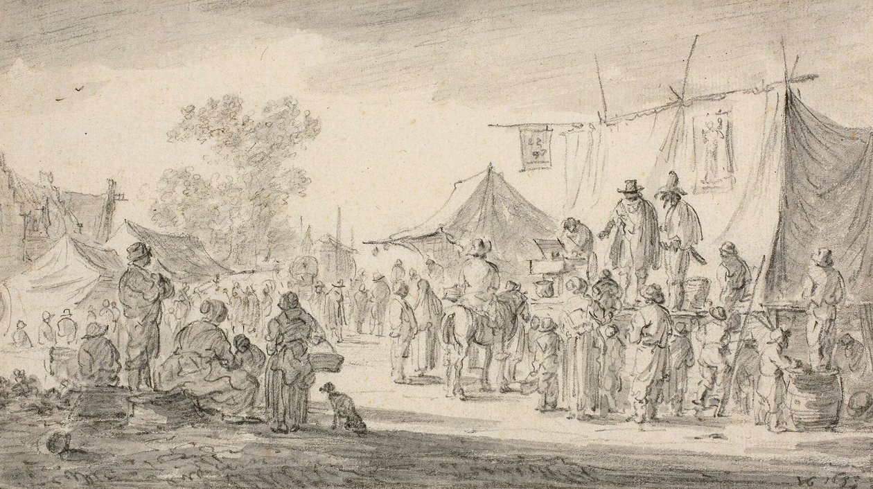 Kermis door Jan Josephsz van Goyen