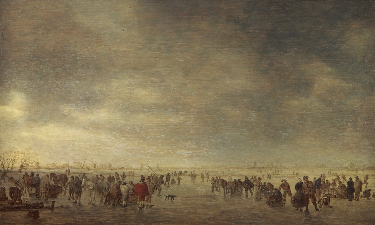 Schaatsers door Jan Josephsz van Goyen