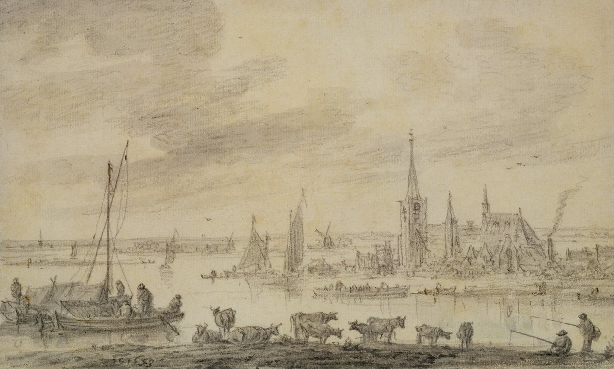 Rivierlandschap door Jan Josephsz van Goyen