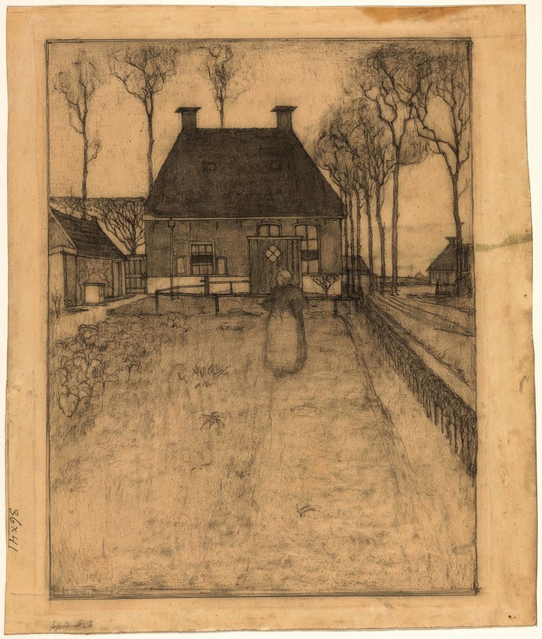 Ouderlijk huis in Knijpe door Jan Mankes