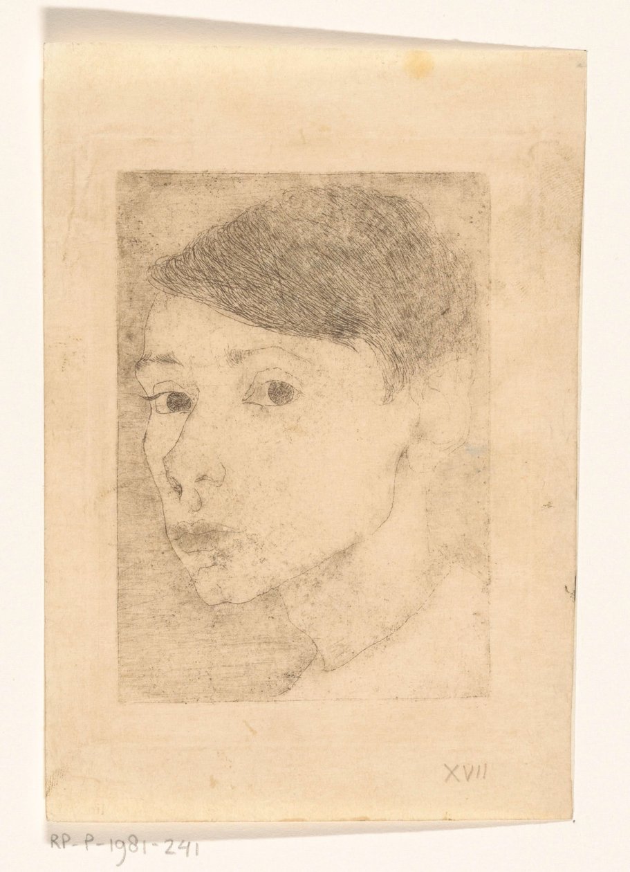 Zelfportret door Jan Mankes