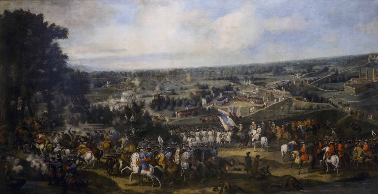 De slag bij Guastalla door Jan Peeter Verdussen