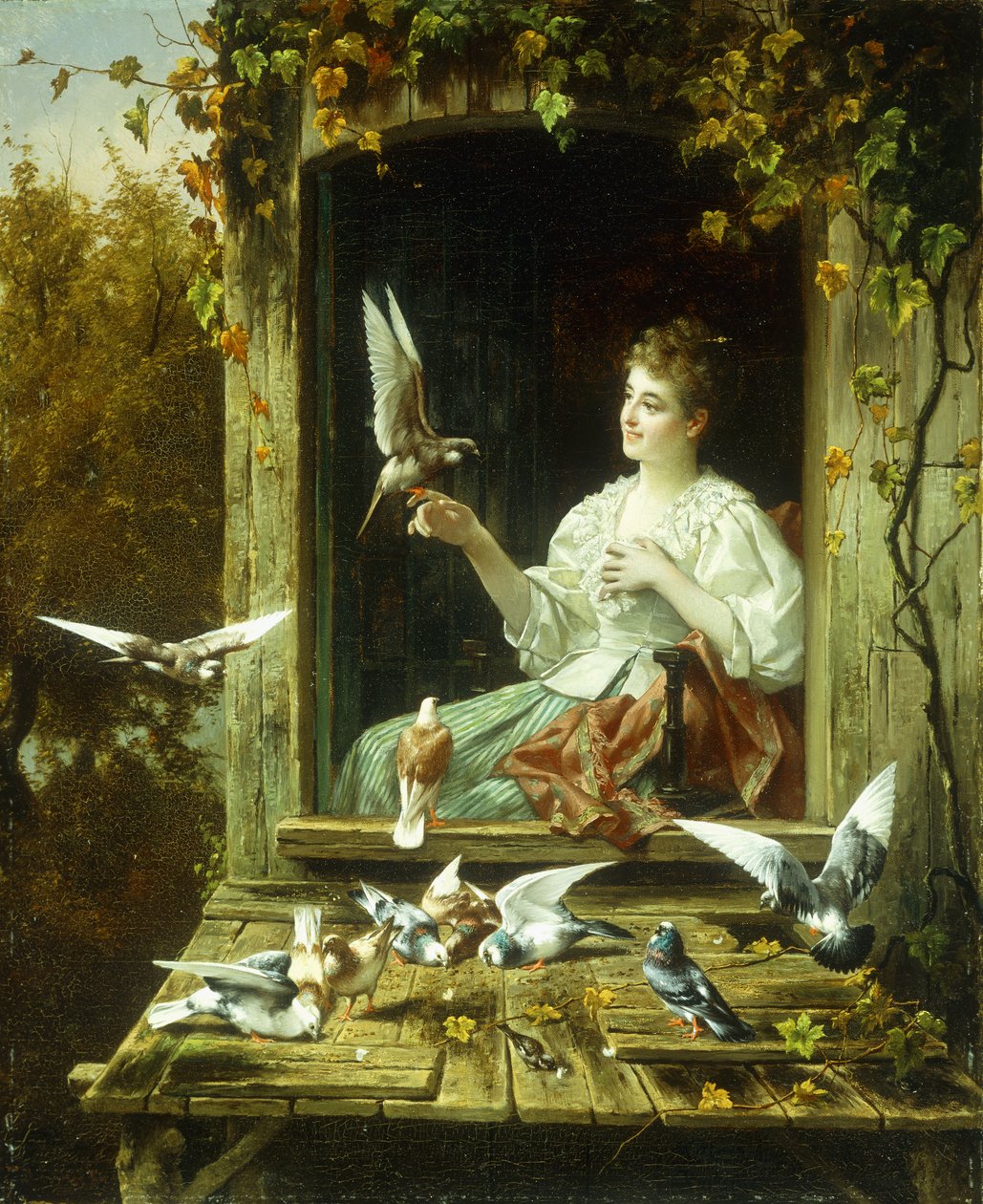 De vogels voeren door Jan Pieter Portielje