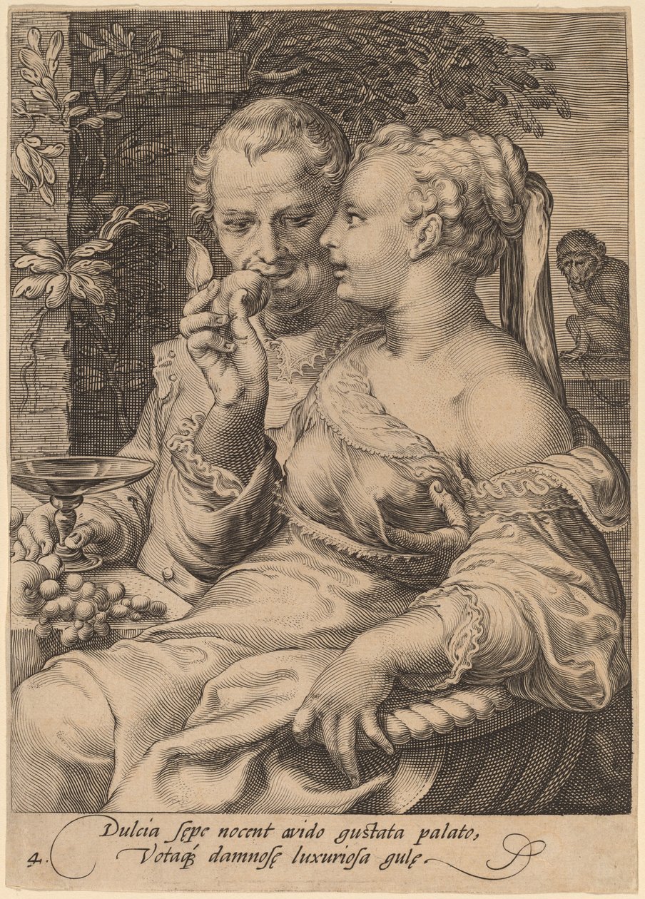 Smaak door Jan Pietersz Saenredam after Hendrik Goltzius