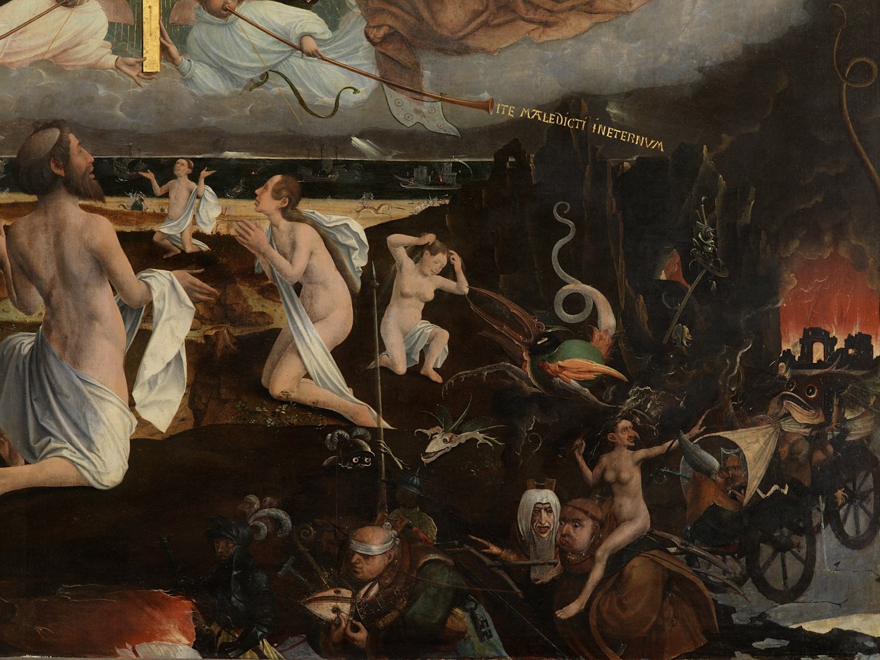Het laatste oordeel (detail) door Jan Provoost