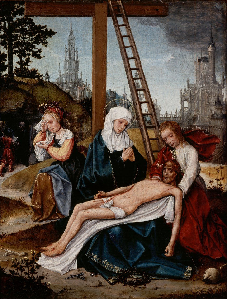 Bewening, ca. 1510-15 (olieverf op paneel) door Jan Provoost