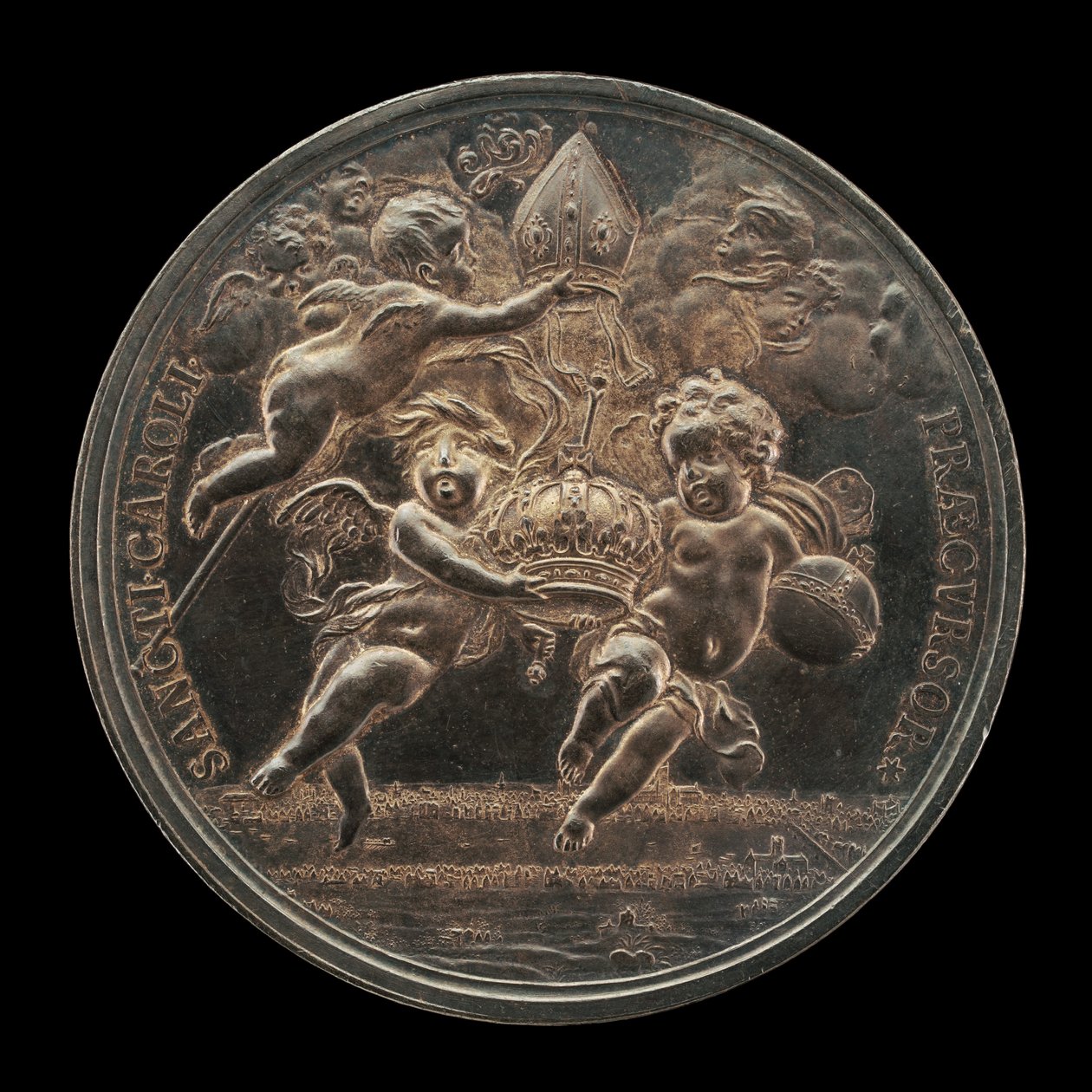 Allegorische scène [achterkant] door Jan Roettiers