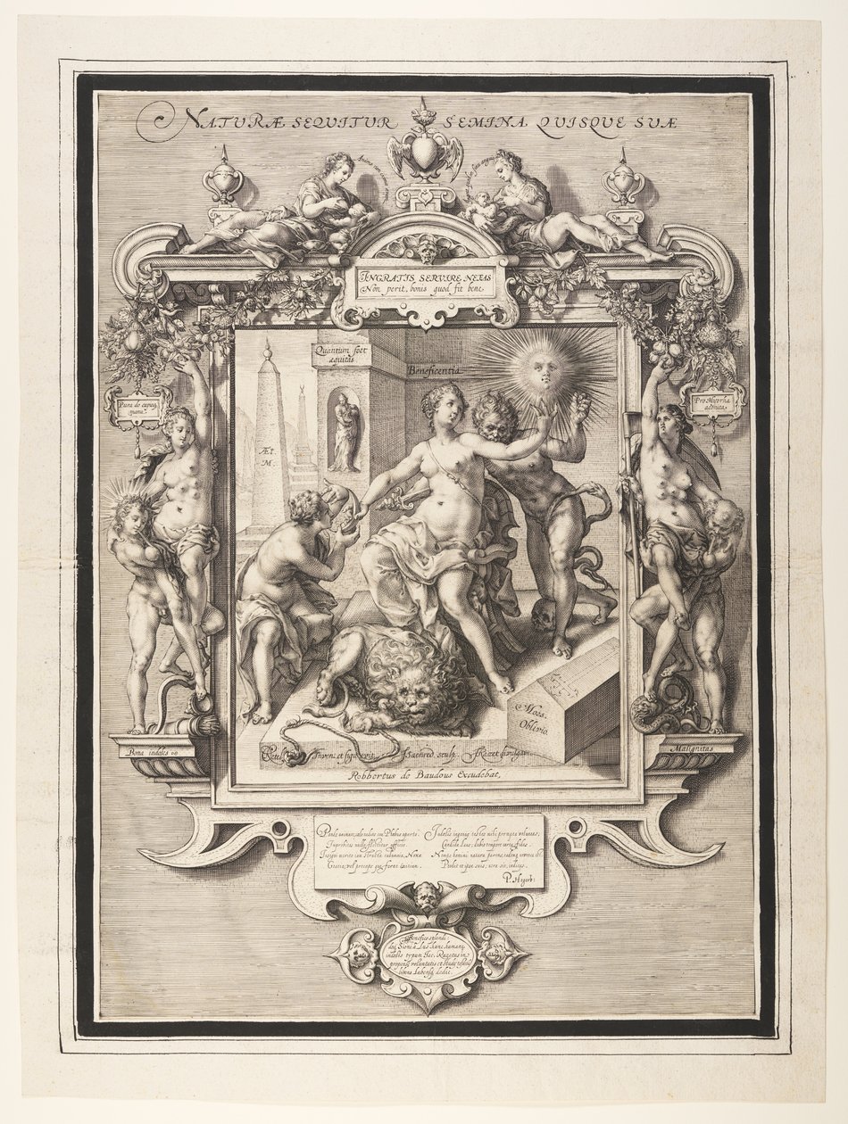 Allegorie op de menselijke natuur door Jan Saenredam