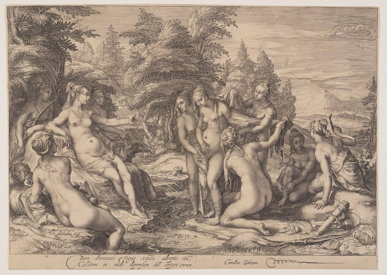 Diana en Callisto door Jan Saenredam