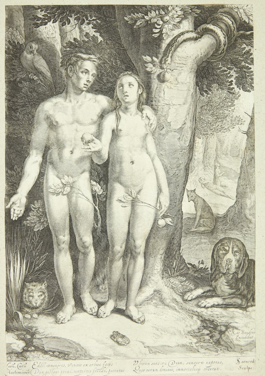 De Zondeval door Jan Saenredam