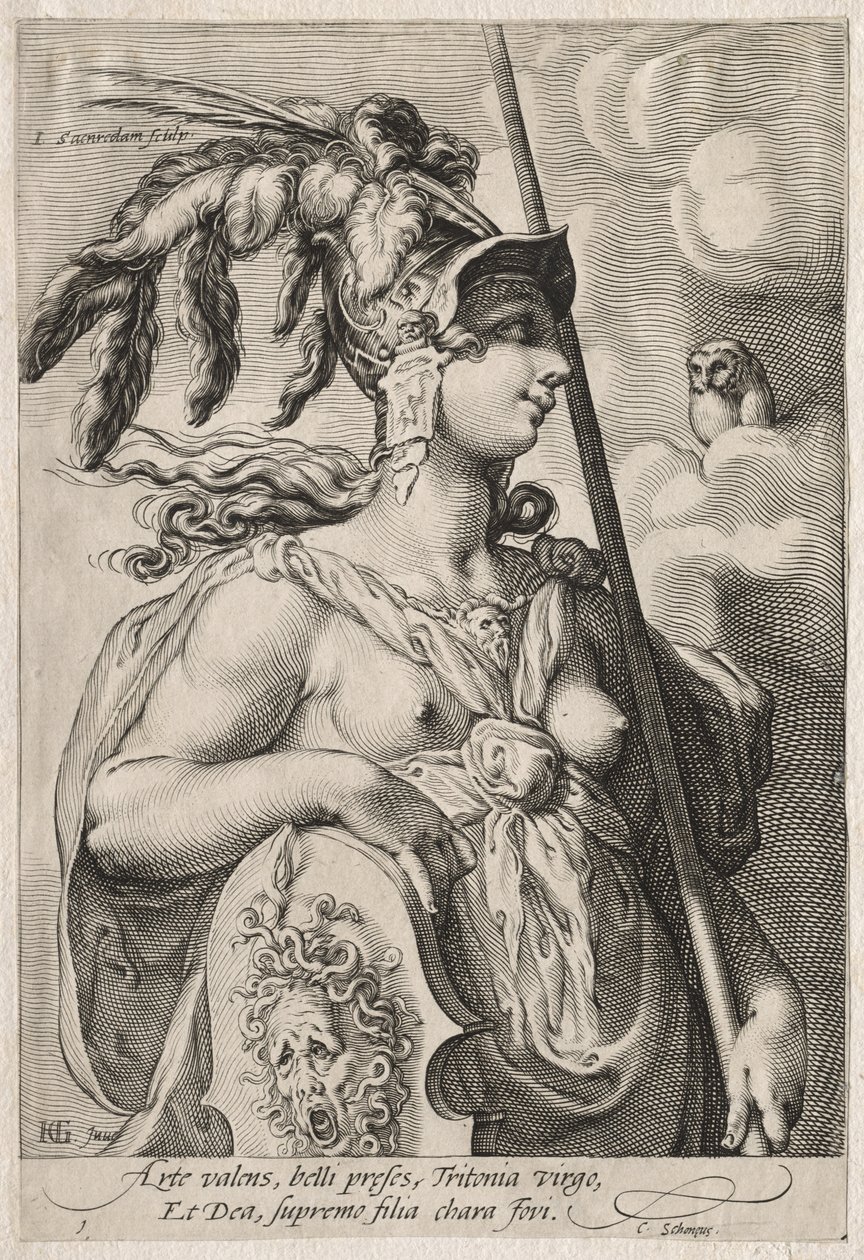 Drie Godinnen, ca. 1595 door Jan Saenredam