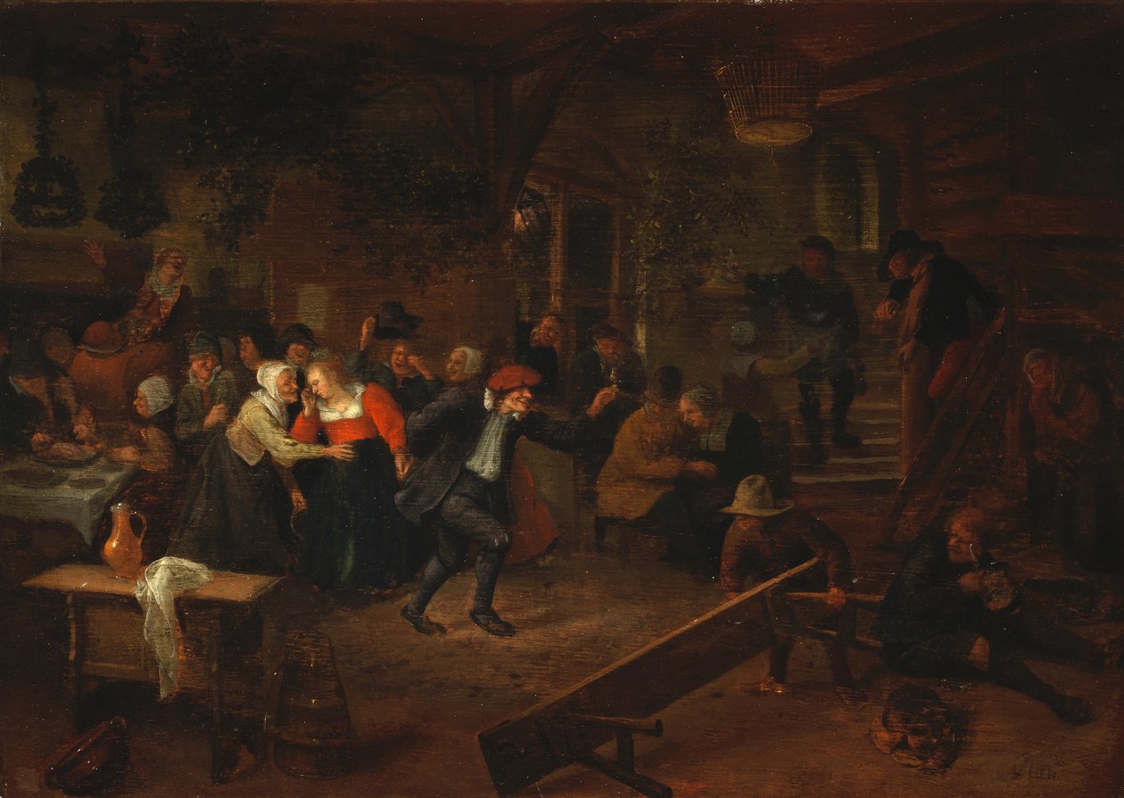 Een bruiloftsfeest door Jan Steen