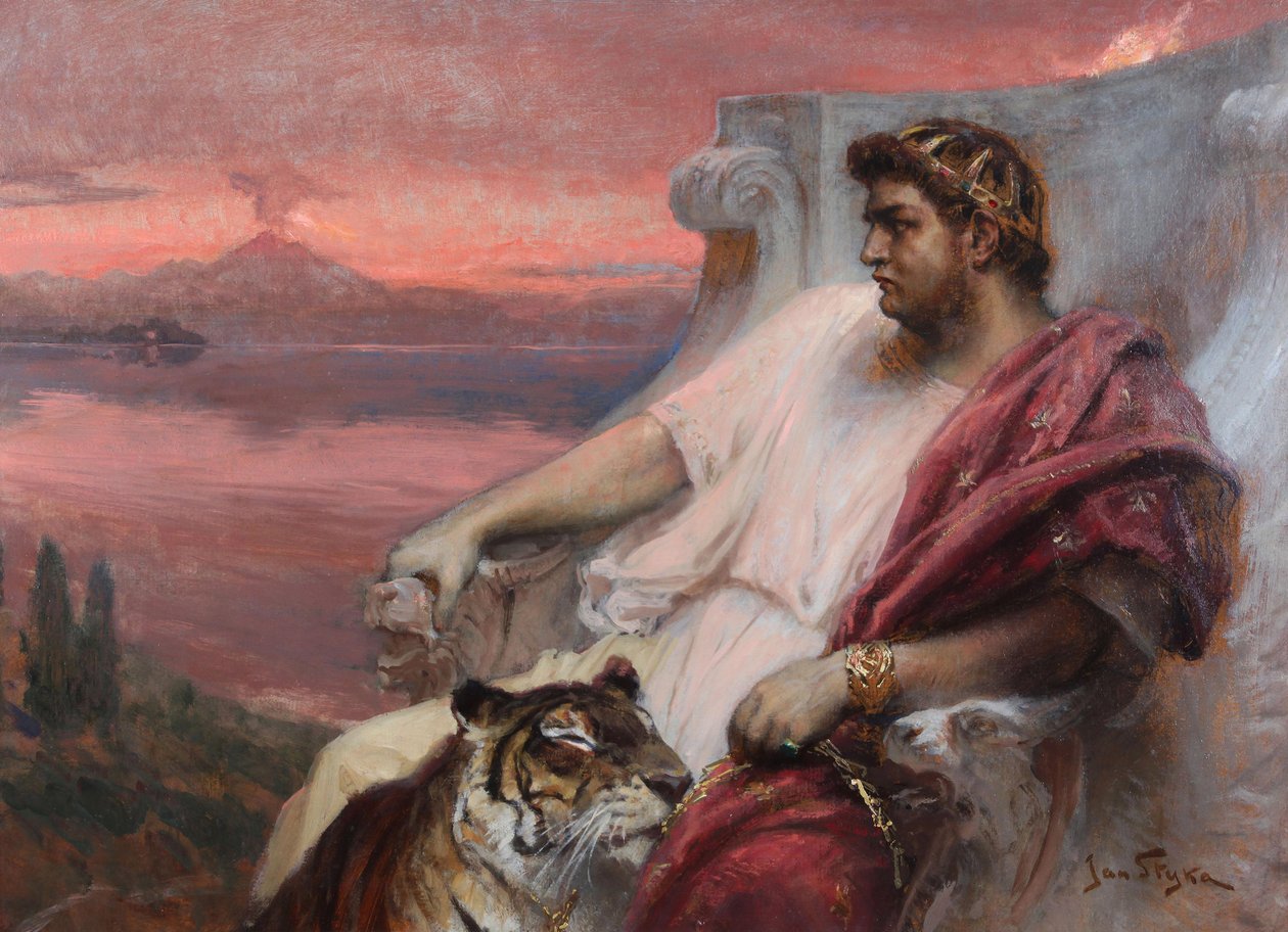 Nero in Baiae, door Styka, Jan door Jan Styka