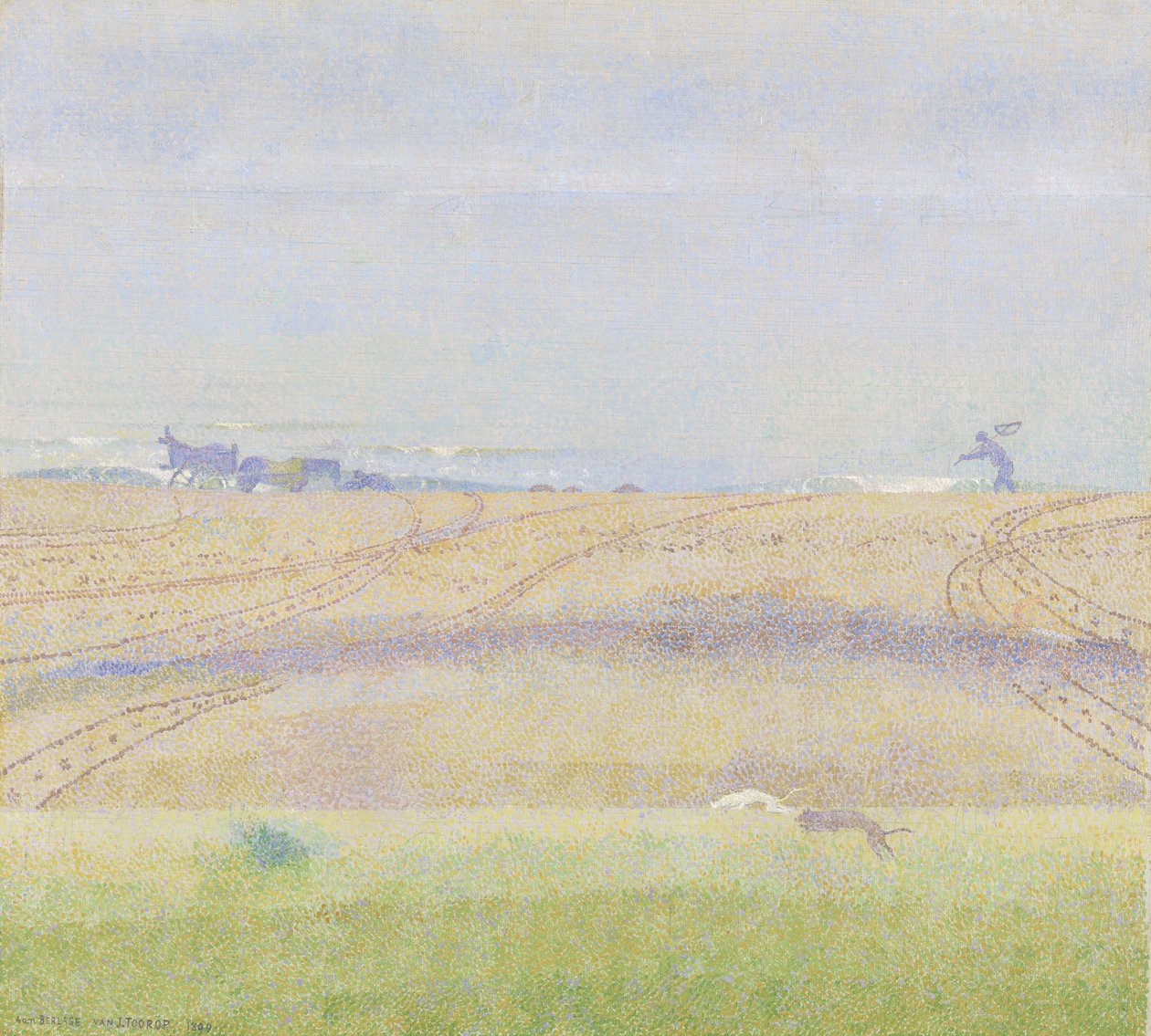 Mistige zee door Jan Theodore Toorop