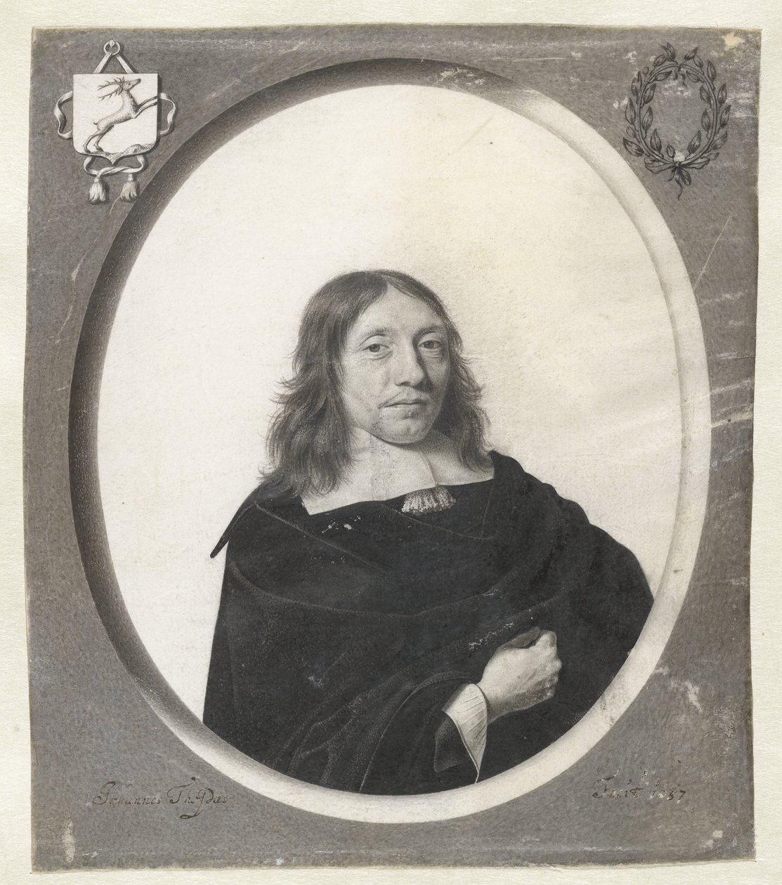 Portret van Gijsbert van der Hoeven door Jan Thopas