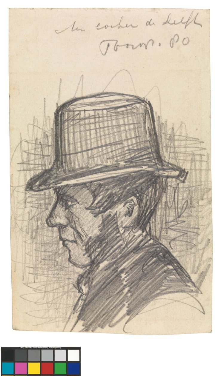 Een koetsier in Delft door Jan Toorop