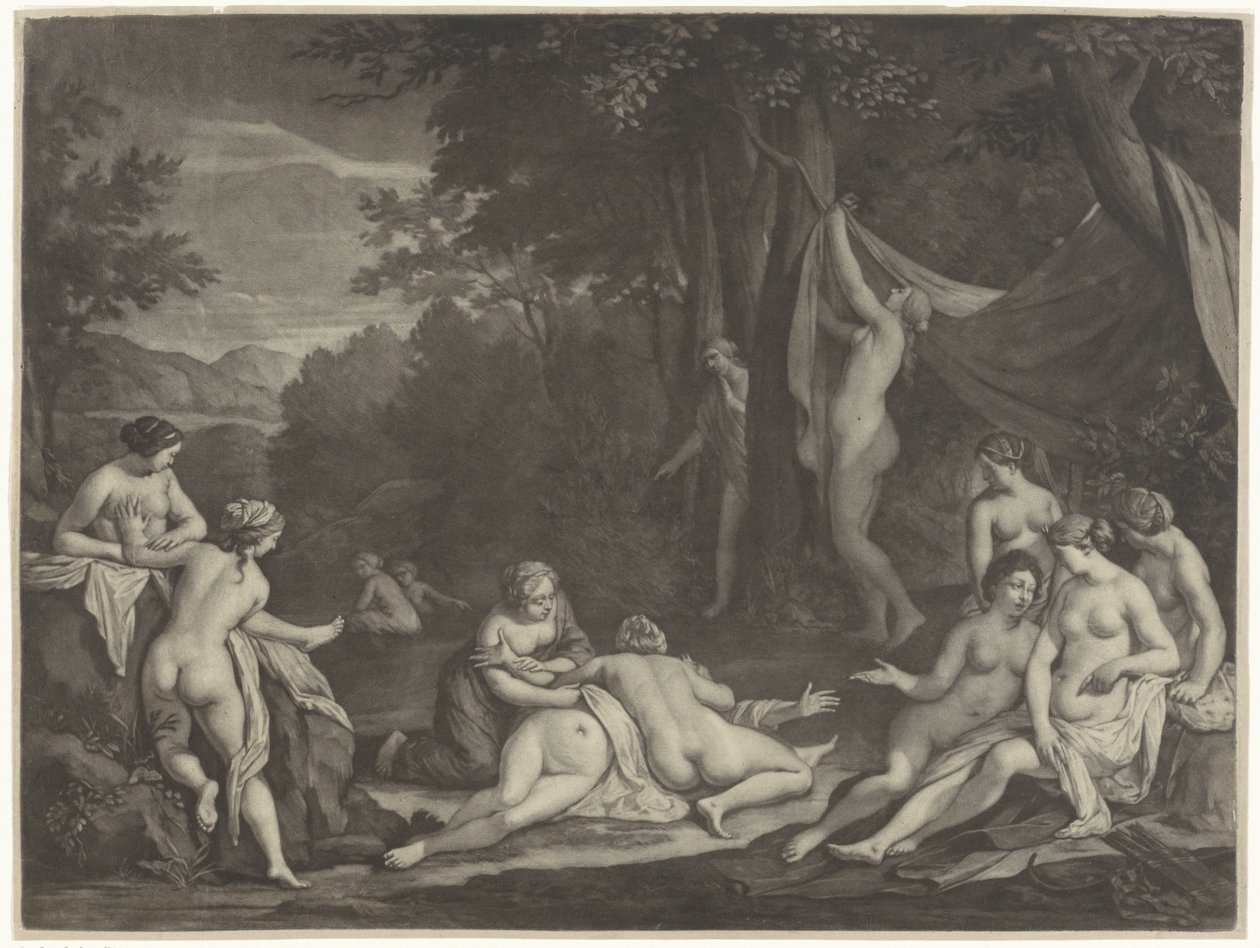 Diana en Callisto door Jan Verkolje (I)