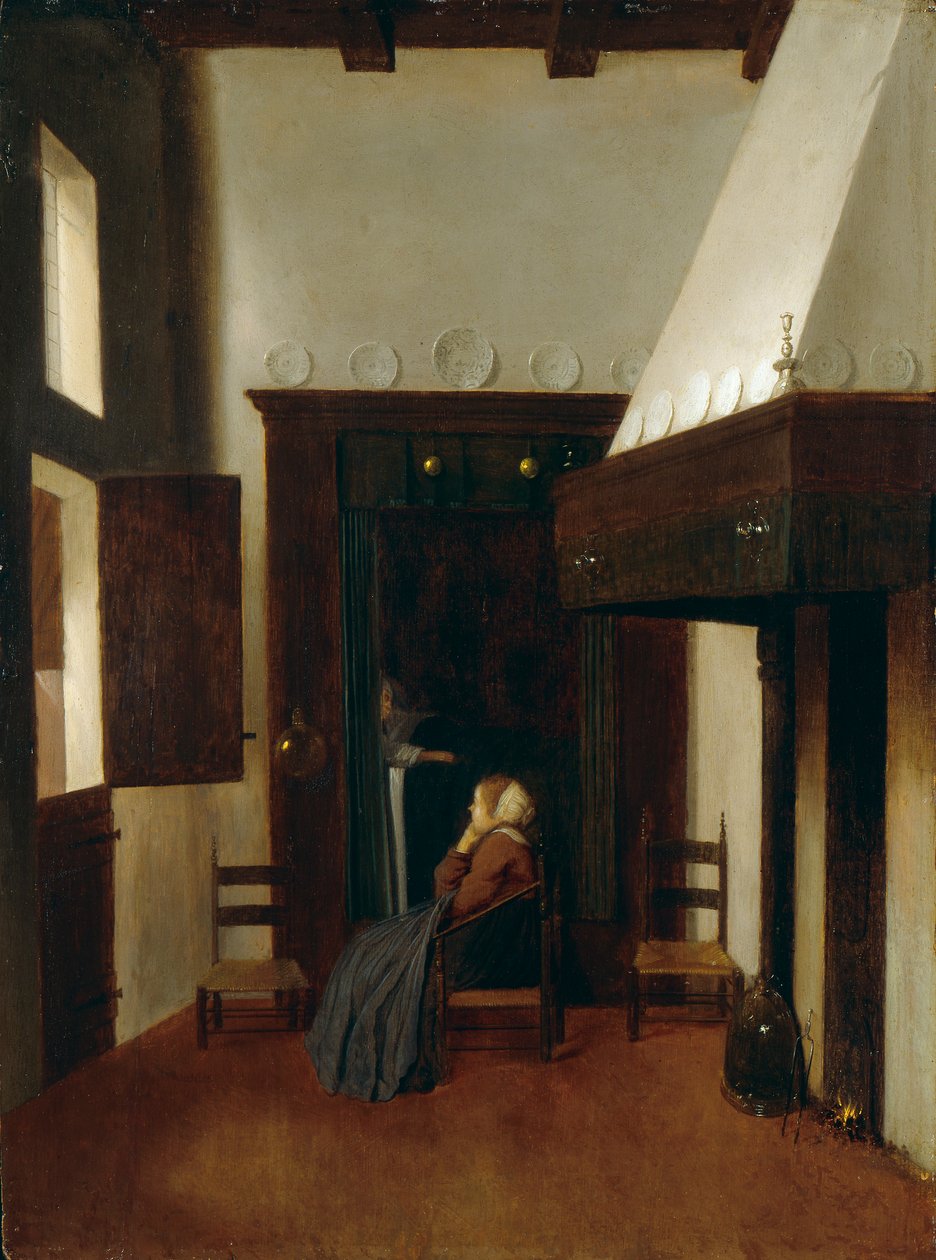 De Kleine Verpleegster, c. 1654-1670 door Johannes Vermeer